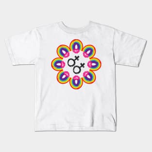 female gender gay mandala Kids T-Shirt